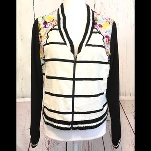 ❤️sold❤️Sachin + Babi stripe floral jacket
